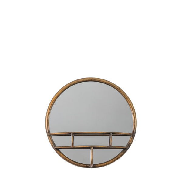 Ghedi Marino Round Mirror Bronze — SantoLusso®