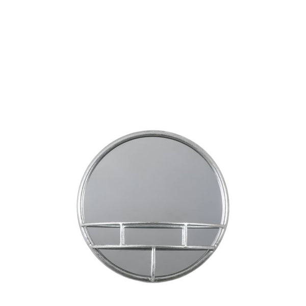 Ghedi Marino Round Mirror Silver — SantoLusso®