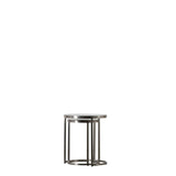 Ghedi Matera Nest of Two Tables Silver — SantoLusso®