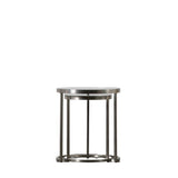 Ghedi Matera Nest of Two Tables Silver — SantoLusso®