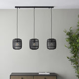 Ghedi Matteo 3 Pendant Light Dark Bamboo — SantoLusso®