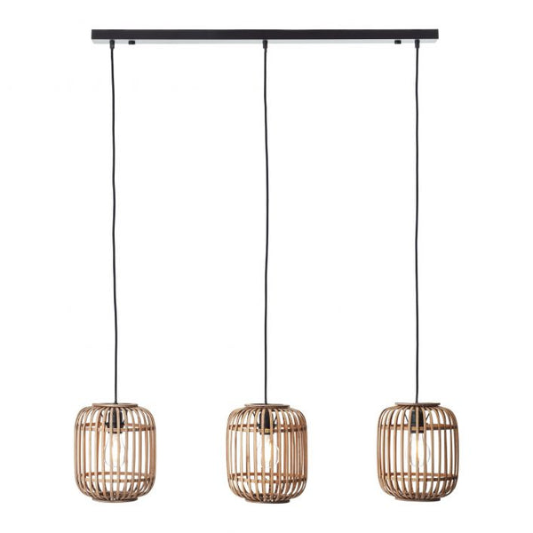 Ghedi Matteo 3 Pendant Light Natural Bamboo — SantoLusso®