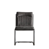 Ghedi Metauro Leather Chair Antique Ebony — SantoLusso®