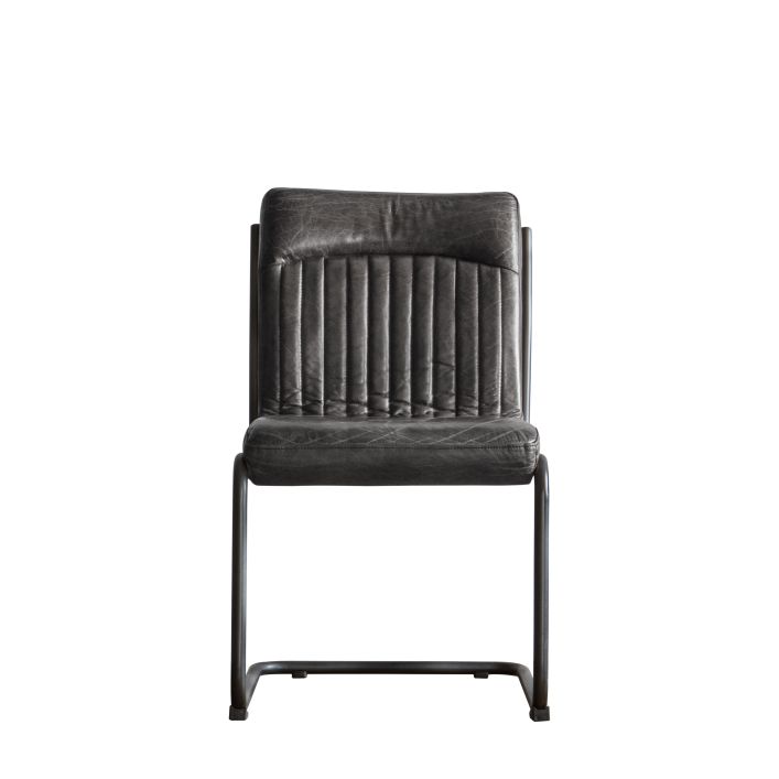 Ghedi Metauro Leather Chair Antique Ebony — SantoLusso®