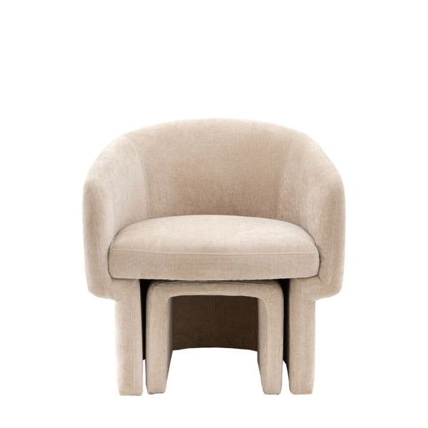 Ghedi Micah Armchair Cream — SantoLusso®