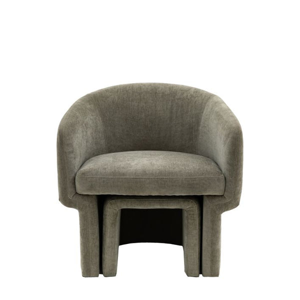 Ghedi Micah Armchair Grey — SantoLusso®