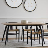 Ghedi Miera Dining Table Oak — SantoLusso®