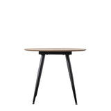 Ghedi Miera Round Dining Table Oak — SantoLusso®