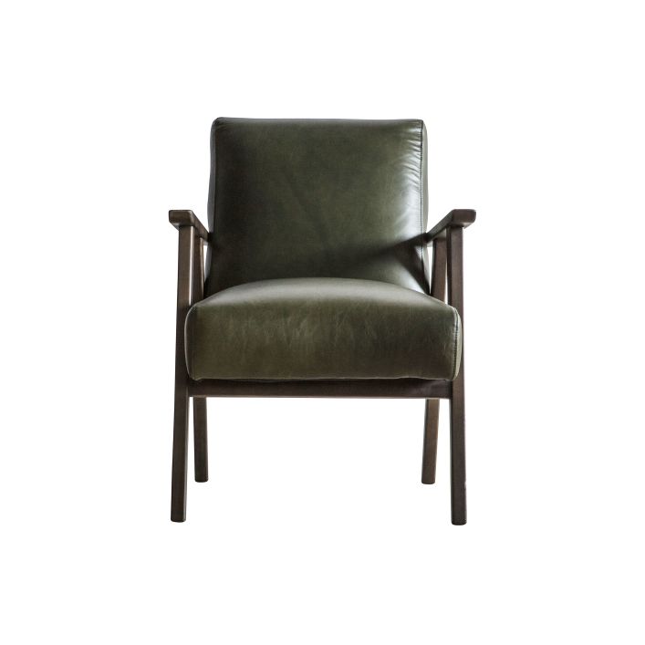 Ghedi Nadarro Armchair Heritage Green Leather — SantoLusso®