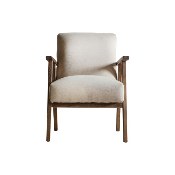 Ghedi Nadarro Armchair Natural Linen — SantoLusso®