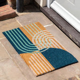 Ghedi Navy Arch Coir Doormat — SantoLusso®