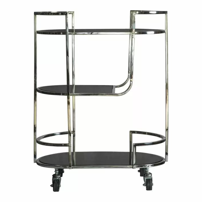 Ghedi Nela Drinks Trolley Silver — SantoLusso®