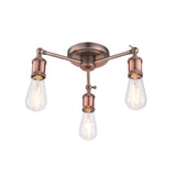 Ghedi Nica 3 Ceiling Light Aged Copper — SantoLusso®