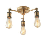 Ghedi Nica 3 Ceiling Light Antique Brass — SantoLusso®