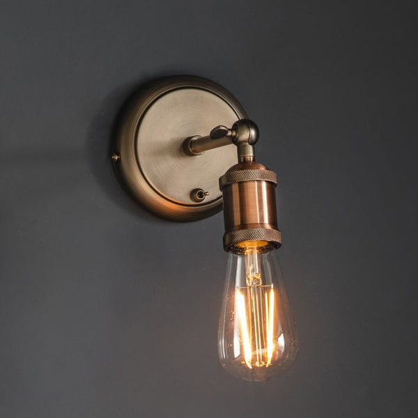 Ghedi Nica Wall Light without Shade Aged Copper — SantoLusso®