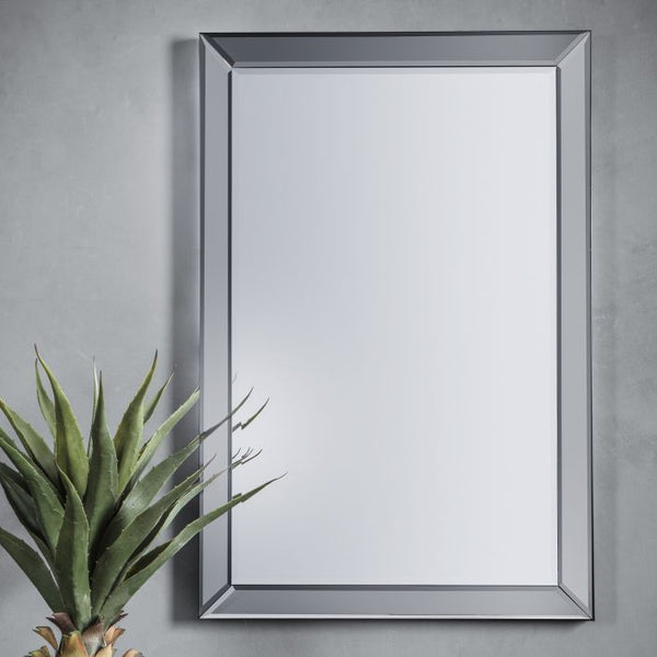 Ghedi Nicia Rectangle Mirror Euro Grey — SantoLusso®