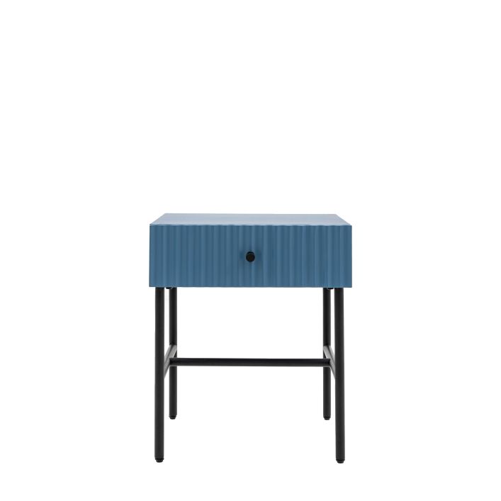 Ghedi Nicolanna 1 Drawer Bedside Blue — SantoLusso®