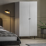 Ghedi Nicolanna 2 Door Wardrobe White — SantoLusso®