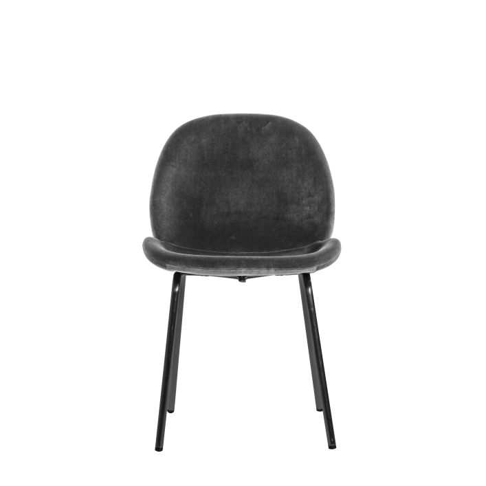 Ghedi Nure Chair Grey Velvet (2pk) — SantoLusso®