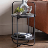 Ghedi Olona Side Table Black — SantoLusso®