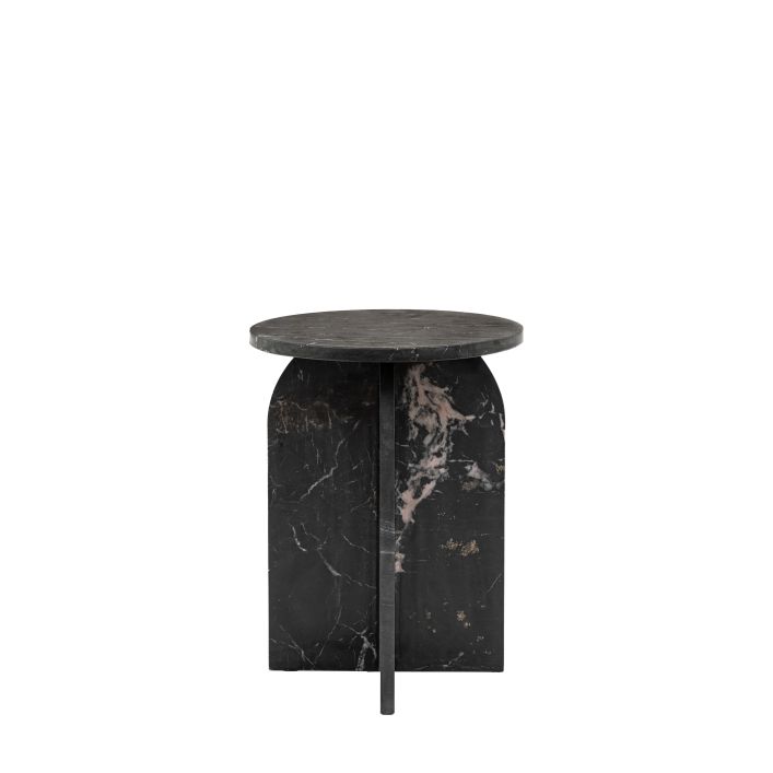 Ghedi Oresto Side Table Black — SantoLusso®