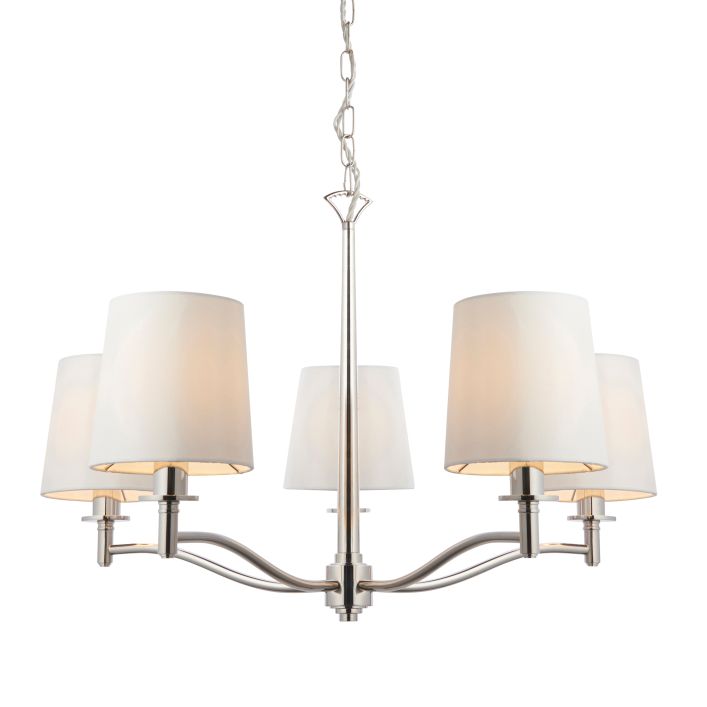 Ghedi Orsa 5 Pendant Light Nickel — SantoLusso®