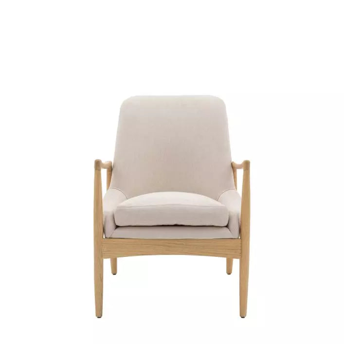 Ghedi Ossandre Armchair Natural Linen — SantoLusso®