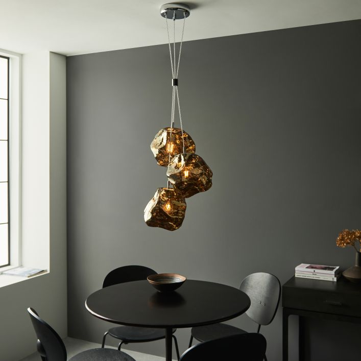 Ghedi Paila 3 Pendant Light Bronze — SantoLusso®