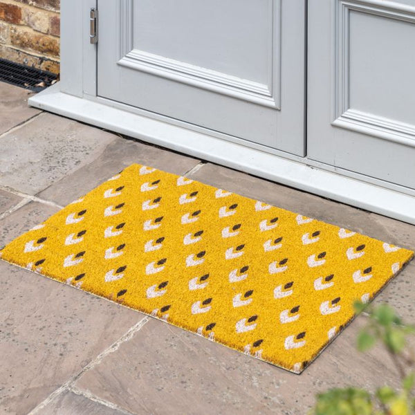 Ghedi Palza Ochre Coir Doormat — SantoLusso®