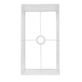 Ghedi Panni Rectangular 1 Shade Light White 250x410x225mm — SantoLusso®