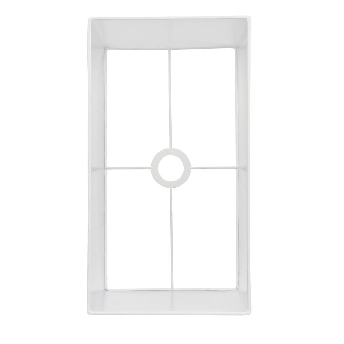 Ghedi Panni Rectangular 1 Shade Light White 250x410x225mm — SantoLusso®