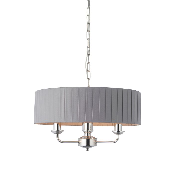 Ghedi Pasquale 3 Pendant Light Nickel & Charcoal Short — SantoLusso®