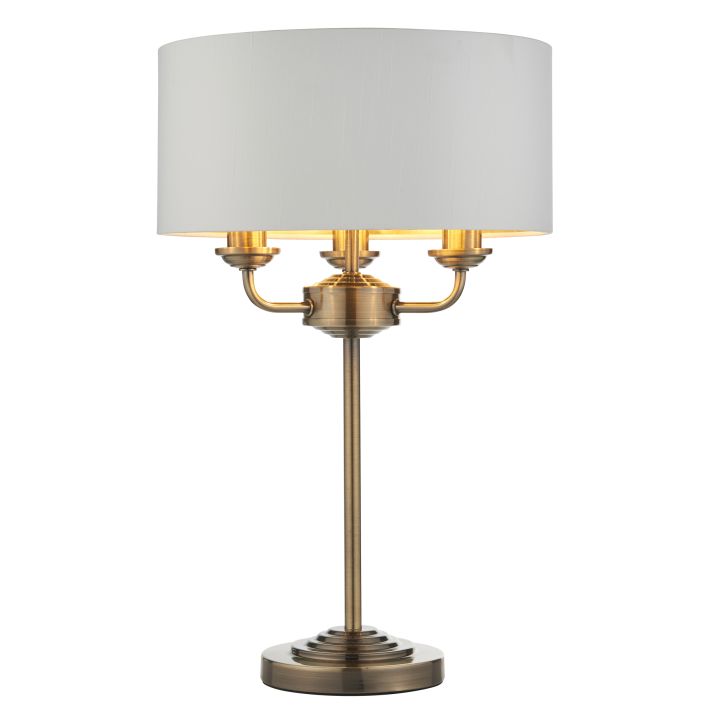 Ghedi Pasquale 3 Table Lamp Antique Brass — SantoLusso®