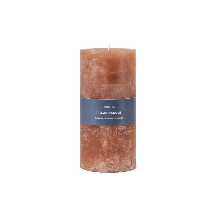 Ghedi Pillar Candle Rustic Amber Large — SantoLusso®