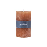 Ghedi Pillar Candle Rustic Amber Small — SantoLusso®