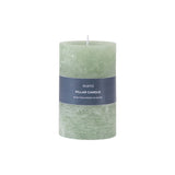 Ghedi Pillar Candle Rustic Sage Small — SantoLusso®