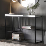 Ghedi Piova Console Table Black — SantoLusso®