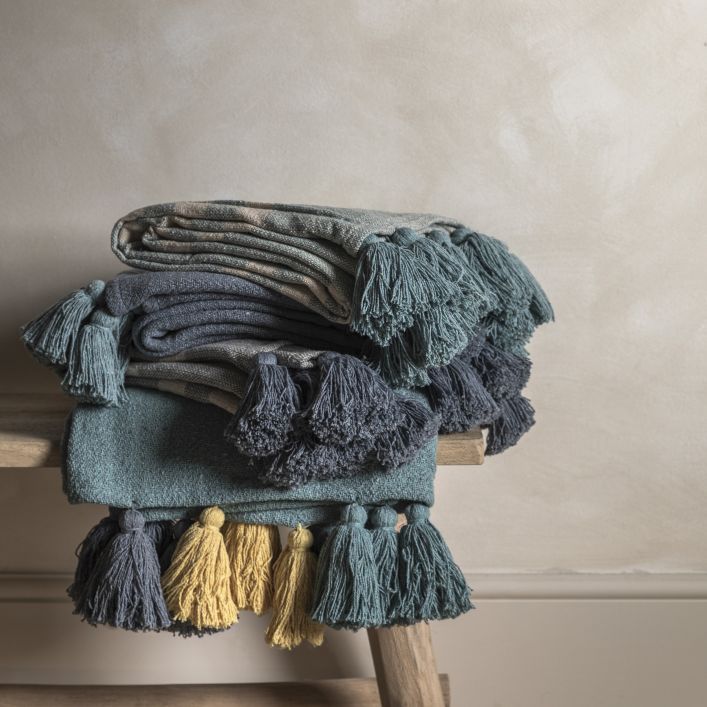 Ghedi Plomba Throw Blue — SantoLusso®