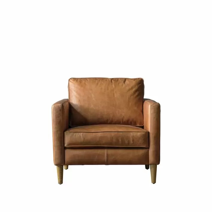 Ghedi Racello Armchair Vintage Brown Leather — SantoLusso®