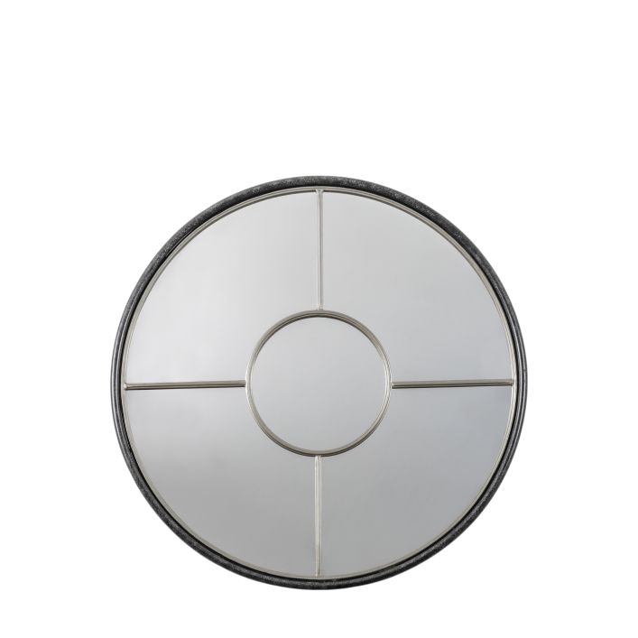 Ghedi Remo Round Mirror Silver Large — SantoLusso®