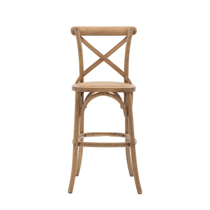 Ghedi Rigard Stool Natural with Rattan (2pk) — SantoLusso®