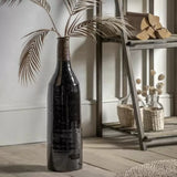 Ghedi Robello Bottle Vase Lava Black — SantoLusso®