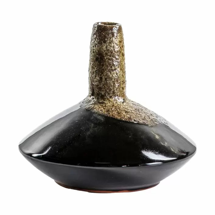 Ghedi Robello Bud Vase Lava Black — SantoLusso®