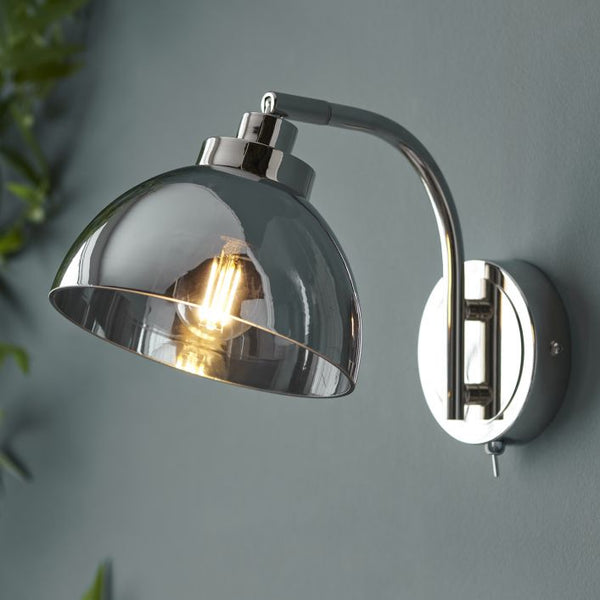 Ghedi Roccah 1 Wall Light Nickel — SantoLusso®