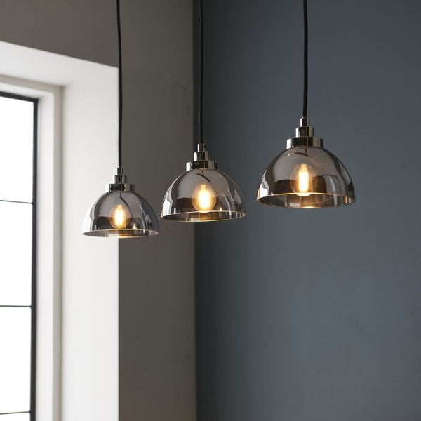 Ghedi Roccah 3 Pendant Light Nickel — SantoLusso®