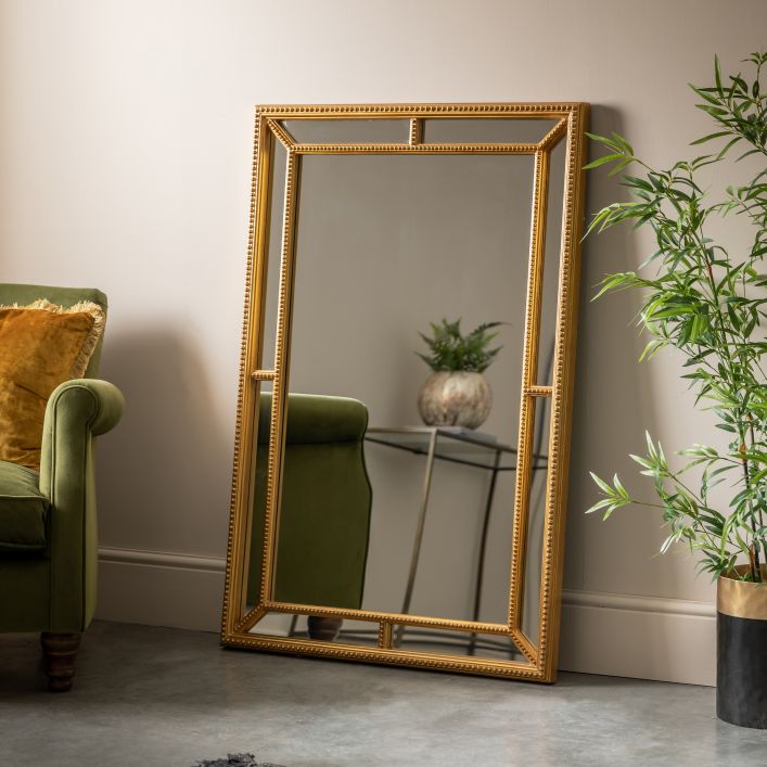 Ghedi Sarita Rectangle Mirror Gold — SantoLusso®