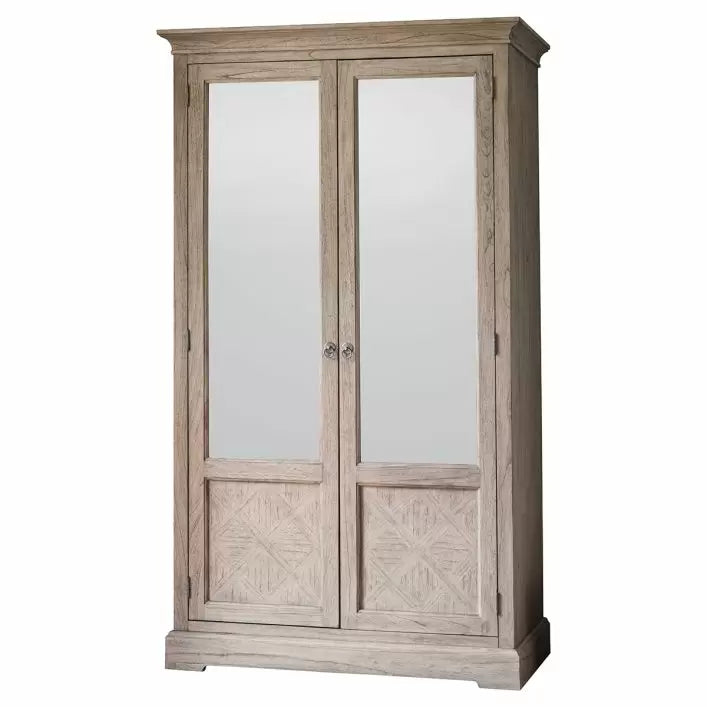 Ghedi Segre 2 Mirror Door Wardrobe — SantoLusso®