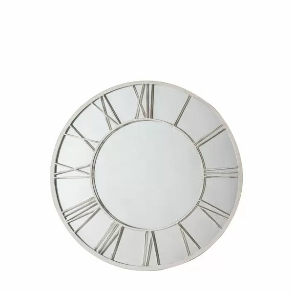 Ghedi Sergi Outdoor Mirror Distressed White — SantoLusso®