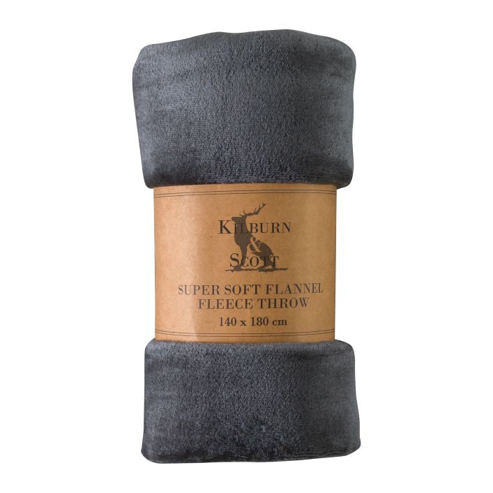 Ghedi Succa Flannel Fleece Charcoal — SantoLusso®