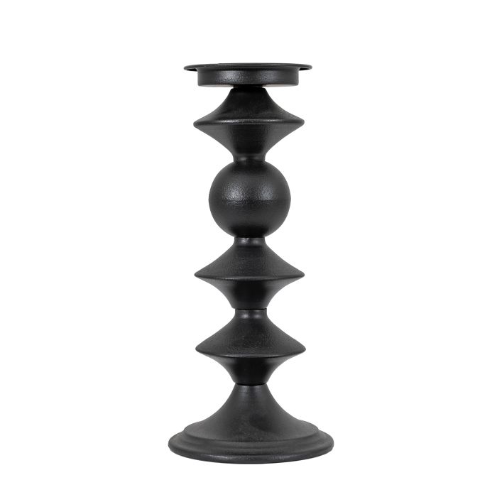 Ghedi Sutton Pillar Holder Black Large — SantoLusso®